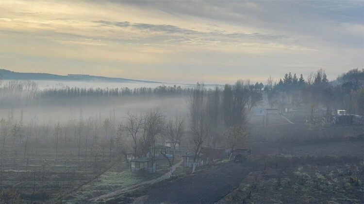 Dicle Vadisi'nde sis manzarası