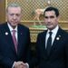 Erdoğan, Türkmenistan Cumhurbaşkanı Berdimuhamedov ile bir araya geldi