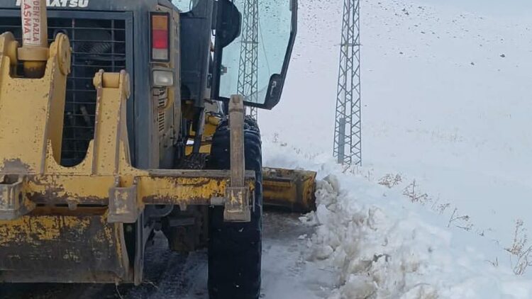 Erzurum ve Kars'ta kar yağışı nedeniyle 66 yerleşim yerinin yolu kapandı