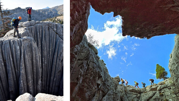 Giden Gelmez Dağları'nın korkutan uçurumları