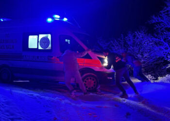 Elazığ'da hasta taşıyan ambulans yoldan çıktı