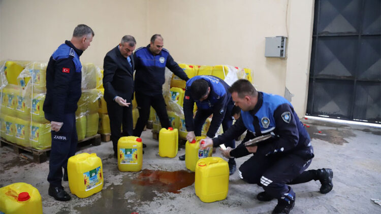 İçine su karıştırılmış 73 bin litre sıvı yağ ele geçirildi