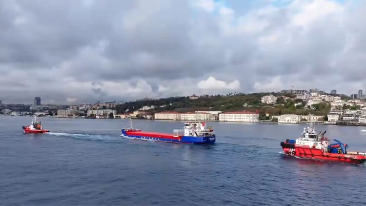 SEA ARIES isimli kuru yük gemisi Ahırkapı Demir Sahası'na çekildi