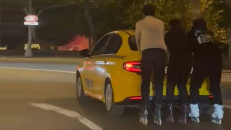 Maltepe'de patenli 3 kişinin tehlikeli yolculuğu