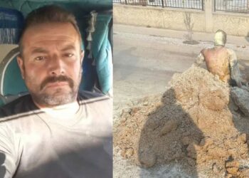 İşten çıkartıldığını söyleyen 5 çocuk babası belediye önünde kendini yaktı