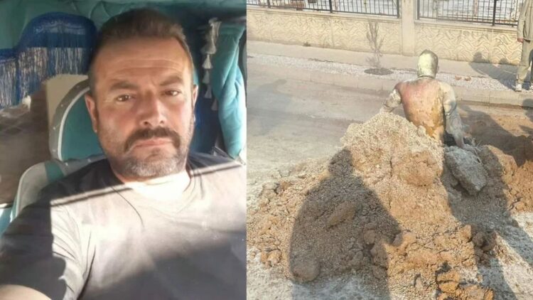 İşten çıkartıldığını söyleyen 5 çocuk babası belediye önünde kendini yaktı