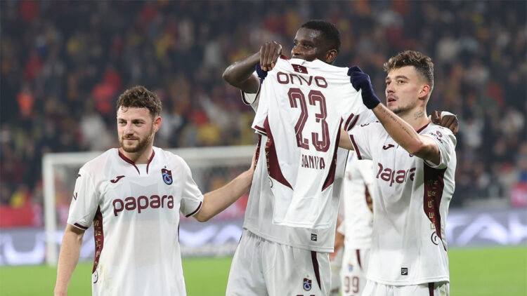 Trabzonspor puanını 34'e yükselterek 2'nci sıraya yerleşti