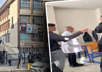 Öğrencilerin öğretmen ile alay ettiği olaya ilişkin polis incelemesi