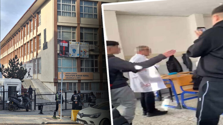 Öğrencilerin öğretmen ile alay ettiği olaya ilişkin polis incelemesi