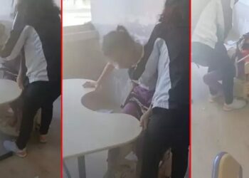 Otizmli öğrencilerin iple bağlanıp ders işlenmesine inceleme