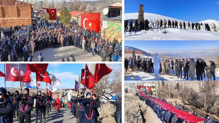 Sarıkamış'ta donarak şehit olan askerlerimiz anıldı
