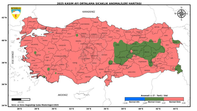 Son 55 yılın en sıcak 3'üncü Kasım ayı yaşandı