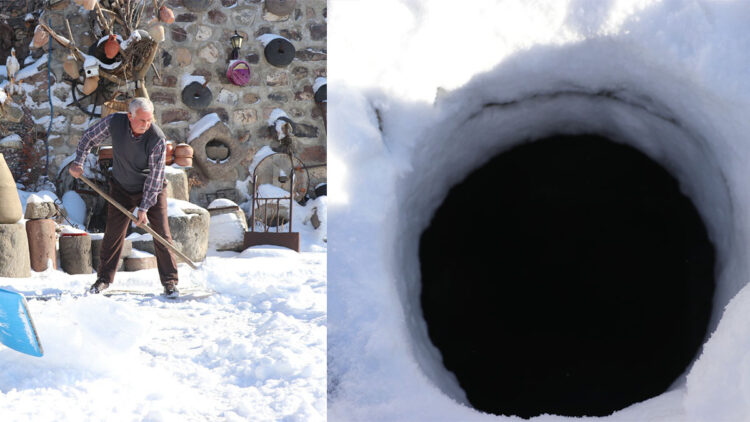 5 asırlık gelenekte ilk karlar kuyulara atıldı