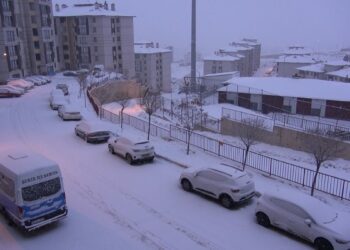Yüksekova'da kar yağışı etkili oldu