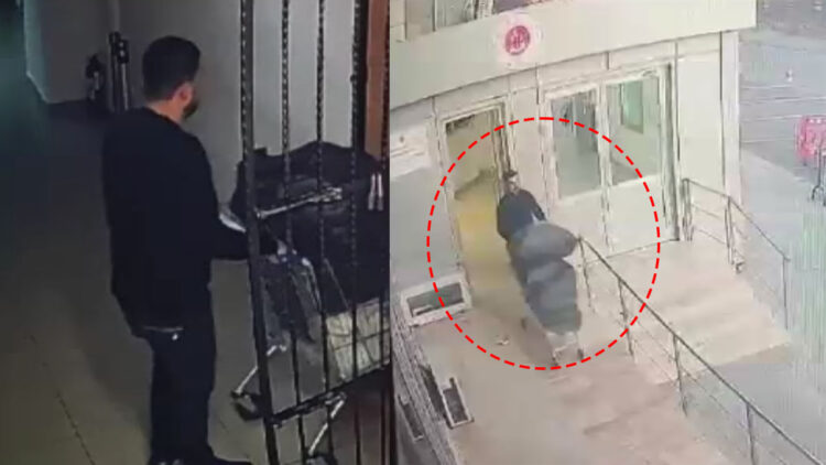 Büyükçekmece Adliyesi'ndeki hırsızlık görüntüleri ortaya çıktı