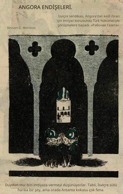 Angora korkuları: Krokodil (Крокодил) dergisinin Türkiye hicvi