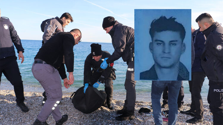 Antalya'da oltaya cesedin takıldığı anlar kamerada