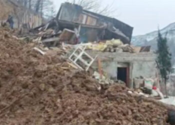 Artvin'de heyelan; ev ve ahır yıkıldı