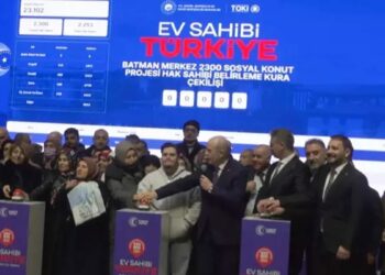 Batman'da Sosyal Konut Projesi'nde kura çekimleri yapıldı