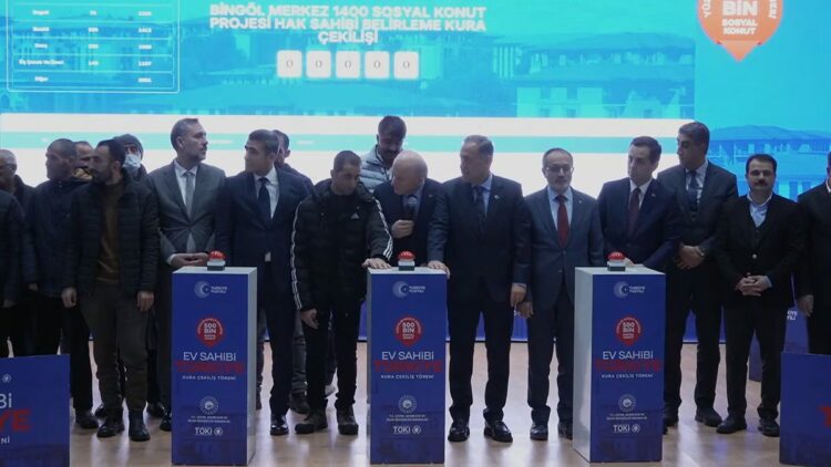 Bingöl'de Yüzyılın Konut Projesi için kuralar çekildi