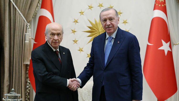 Cumhurbaşkanı Erdoğan, MHP lideri Bahçeli'yi kabul etti