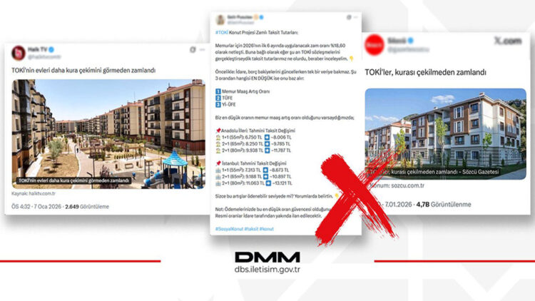 Sosyal Konut Projesi'nin taksit ödemeleri hakkında yalanlama