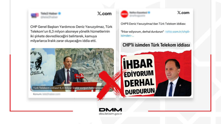 Türk Telekom'un hizmetlerinin özel şirketlere devredileceği iddiası dezenformasyon