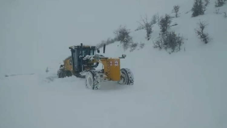 Elazığ'da kardan 323 köy yolu kapandı