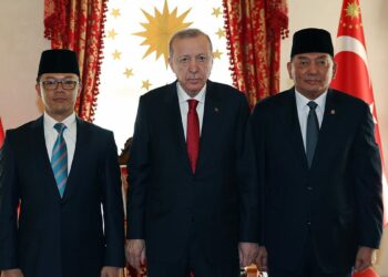 Erdoğan, Endonezya Dışişleri ve Savunma Bakanlarını kabul etti