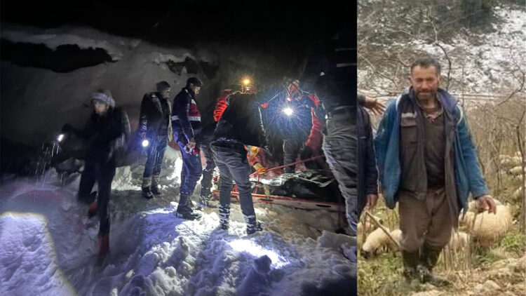Giresun'da hayvanlarını otlatan çoban çığ altında öldü