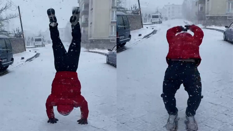 Judocu Osman Ismak karın keyfini 20 takla atarak kutladı