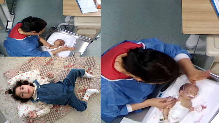 Deniz'in engelli kalmasına neden olan hemşire şiddeti güvenlik kamerasında