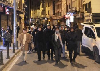 İstanbul'da Büyük Gazze Yürüyüşü başladı