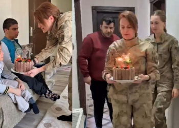 Jandarmadan bedensel engelli Doğanay’a doğum günü sürprizi