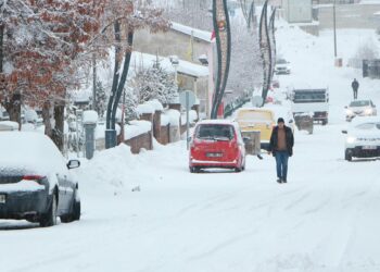 Karlıova'da yoğun kar yağışı