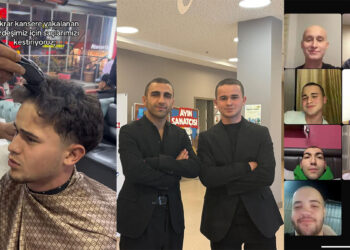 Lösemili arkadaşlarına destek için saçlarını kestirdiler