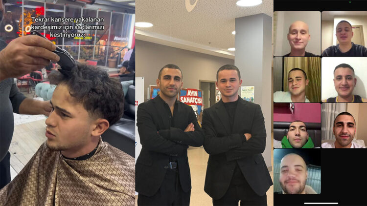 Lösemili arkadaşlarına destek için saçlarını kestirdiler