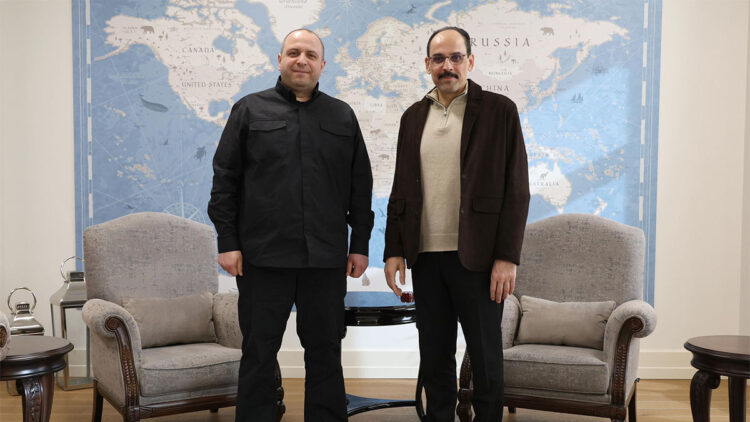 MİT Başkanı Kalın, Ukrayna Milli Güvenlik ve Savunma Konseyi Sekreteri ile görüştü