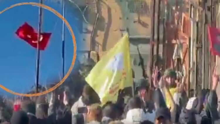 Nusaybin sınırında provokasyon! Türk bayrağını indirdiler