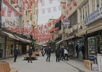 Nusaybin’de, sınır hattında Türk bayrağına saldırıya esnaftan tepki