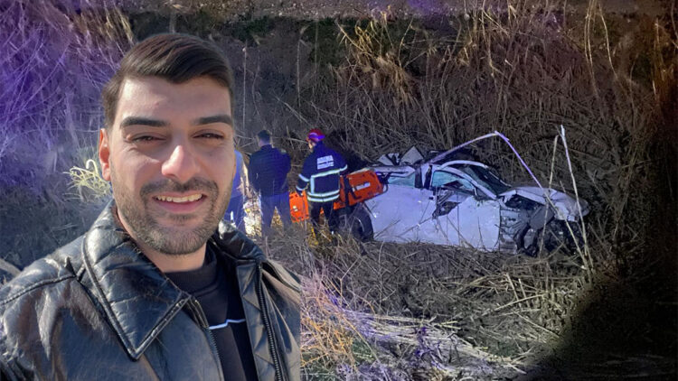 Dere yatağına uçan otomobildeki üniversite öğrencisi öldü