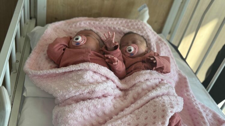 Prematüre ikizler, anjiyo ile hayata tutundu
