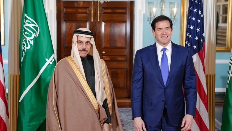 Suudi Arabistan Dışişleri Bakanı, ABD’li mevkidaşı Rubio ile görüştü