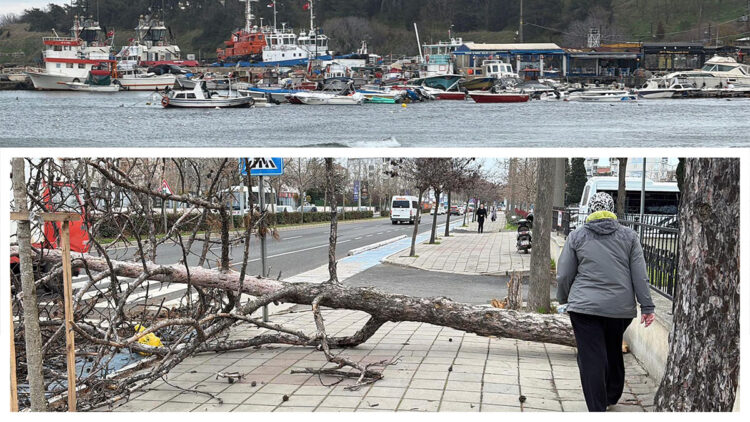 Balıkçılar denize açılamadı, eğitim uçuşları iptal edildi