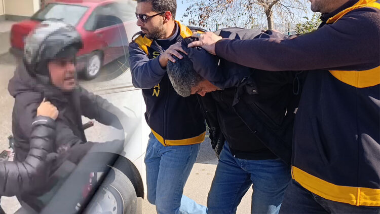 Yol verme tartışmasında minibüsün camını kıran şüpheli serbest bırakıldı