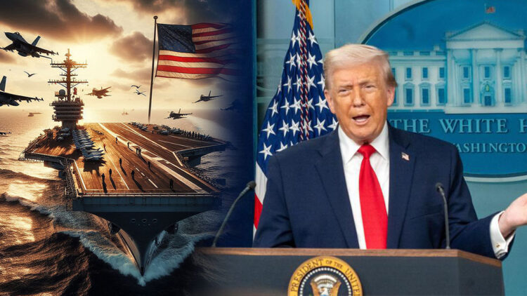 Donald Trump duyurdu; "Büyük bir donanma İran'a ilerliyor"