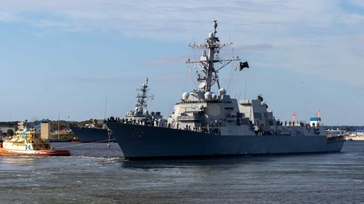 ABD donanmasına ait askeri gemisi İsrail'den ayrıldı