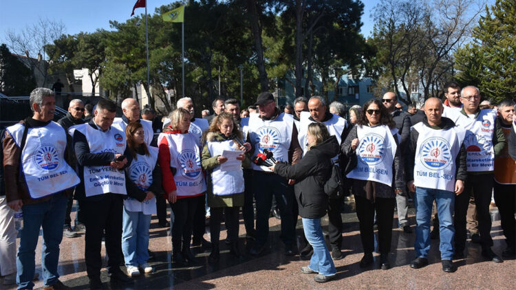 Buca Belediyesi'nde iş bırakma eylemi