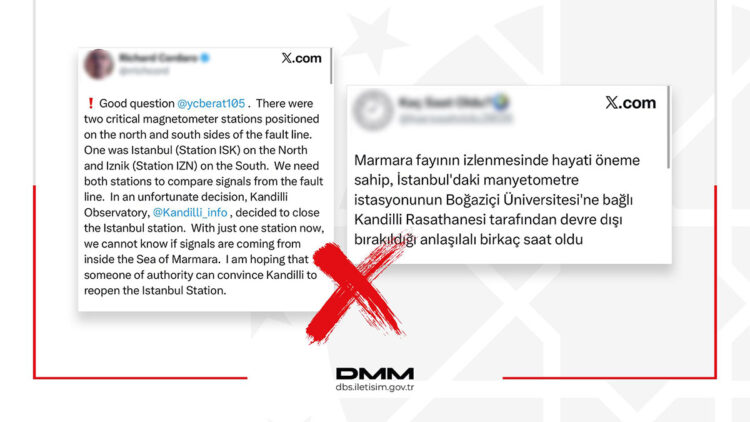 Kandilli Rasathanesi'nin İstanbul’daki jeomanyetik istasyonu kapatıldı mı?