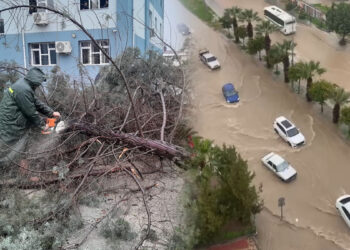 Doğu Akdeniz'i sağanak ve fırtına vurdu